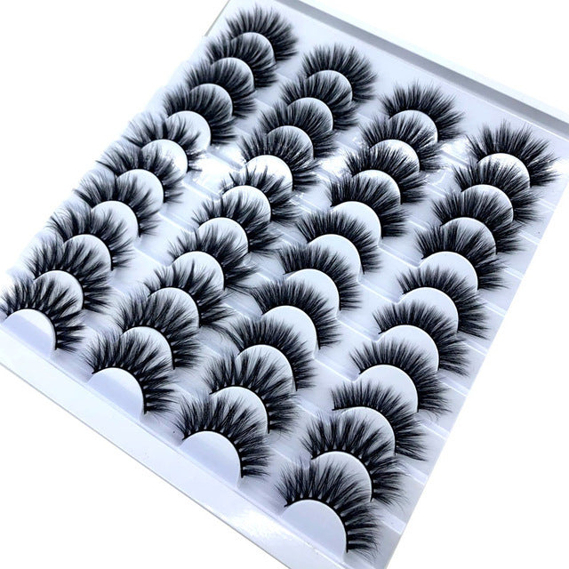 NEW 20 Pairs 8-25mm Fake Eyelashes 100 Mink Eyelashes Mink NEW 20 Pairs 8-25mm Fake Eyelashes 100 Mink Eyelashes Mink